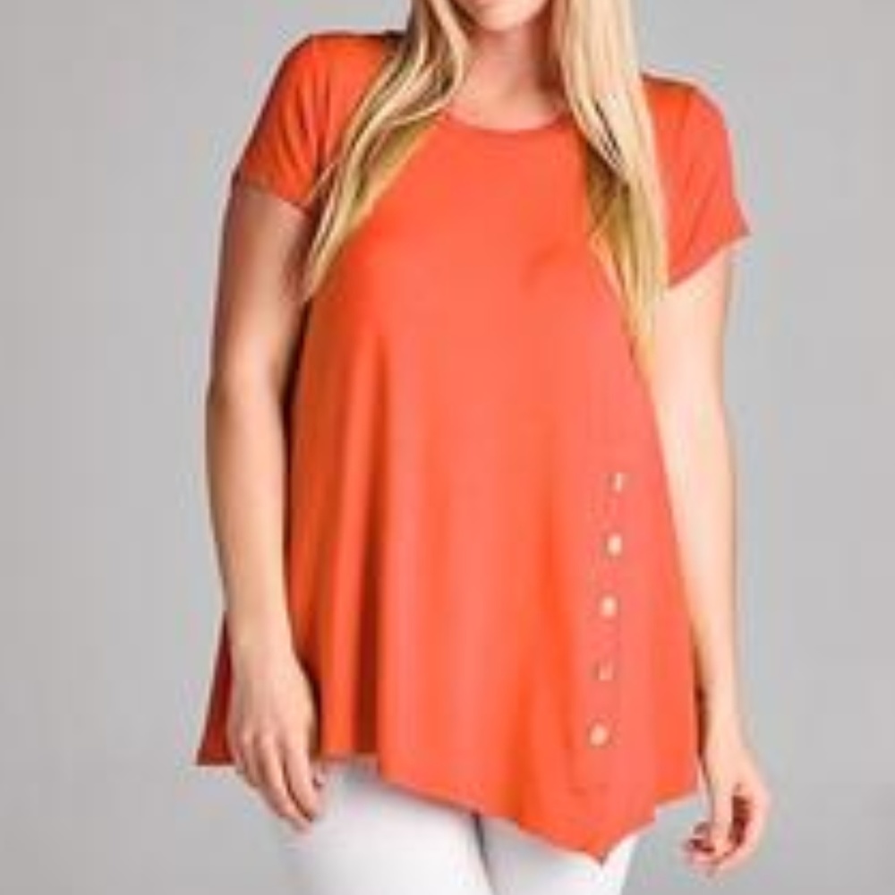 Coral Plus Size Top